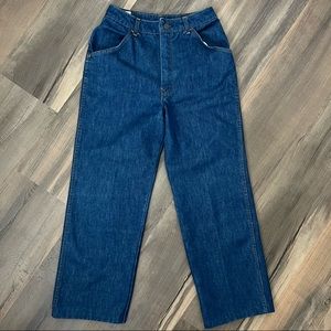 Vintage Jeans That Fit Sears High Rise Straight Leg Jeans Dark Wash Size 12